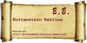 Bottenstein Bettina névjegykártya